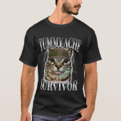 Overlevende Kat Met Buikpijn Meme T-shirt (Voorkant)