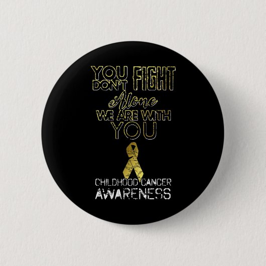 Overlevende kinderkanker Bewustzijn kinderkanker Ronde Button 5,7 Cm (Voorkant)