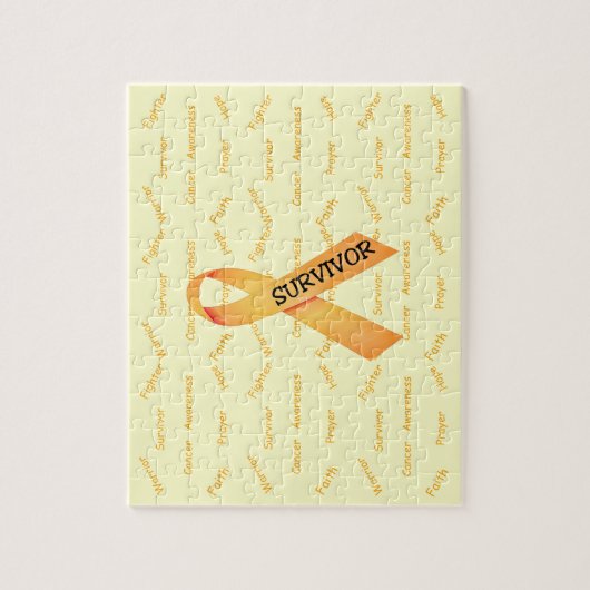 Overlevende kinderkanker Puzzle in tin Legpuzzel (Verticaal)