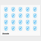 Overlevende knieoperatie vierkante sticker (Vel)