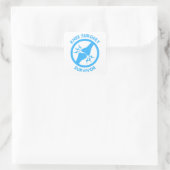 Overlevende knieoperatie vierkante sticker (Tas)