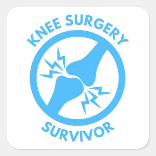 Overlevende knieoperatie  vierkante sticker