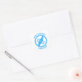 Overlevende knieoperatie vierkante sticker (Envelop)