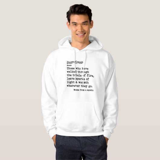 Overlevende: lichtgekleurde hoodies (Voorkant volledig)