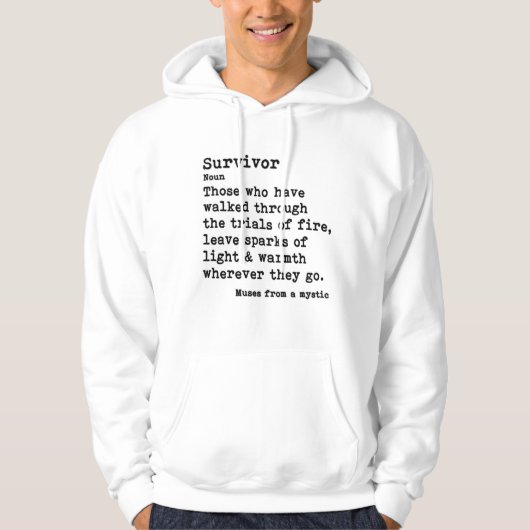 Overlevende: lichtgekleurde hoodies (Voorkant)