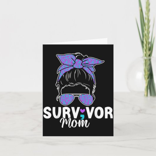 Overlevende Moeder - Komma Punt Komma Suïcidepreve Kaart (Voorkant)