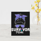 Overlevende Moeder - Komma Punt Komma Suïcidepreve Kaart (Gele Bloem)