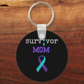 Overlevende Moeder - Semicolon Cadeau Preventie va Sleutelhanger (Voorkant)