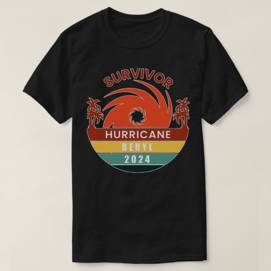Overlevende orkaan Beryl 2024 TShirt (Design voorkant)