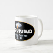 Overlevende orkaan Florence Koffiemok (Voorkant rechts)