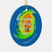 OVERLEVENDE ORKAAN FLORENCE | Stad en staat Keramisch Ornament (Rechts)