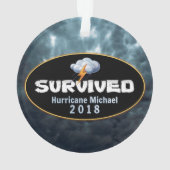 Overlevende orkaan Michael Ornament (achterkant)
