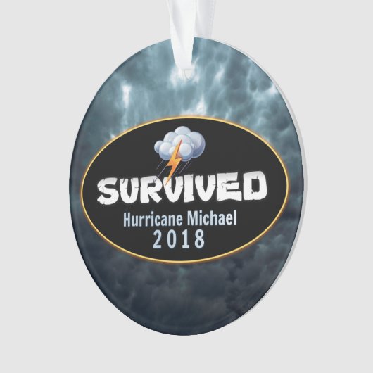 Overlevende orkaan Michael Ornament (voorkant)