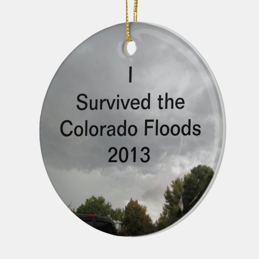 Overlevende overstromingen keramisch ornament (Links)