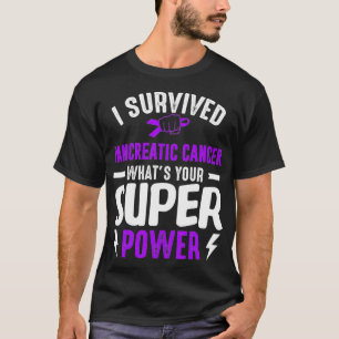 Overlevende pancreaskanker bewustzijn Survivor Pur T-shirt