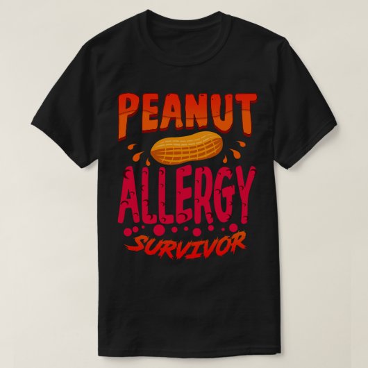 Overlevende pinda-allergie 3 t-shirt (Design voorkant)