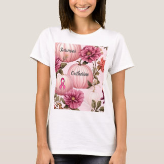 Overlevende Pink Pumpkin Halloween T-shirt
