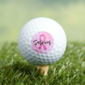 Overlevende roze borstkanker golfballen (Insitu Shirt)