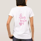 Overlevende roze lint borstkanker t-shirt (Achterkant)