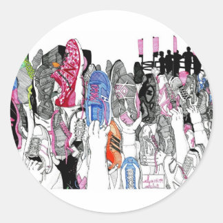 Overlevende Salute Ronde Sticker