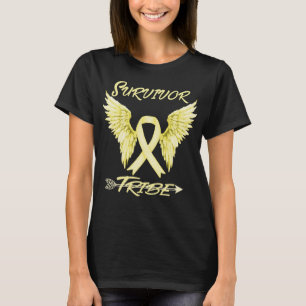 Overlevende stam Kindertijd Kanker Bewustzijn T-shirt