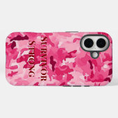 Overlevende Sterk Bewustzijn Borstkanker Case-Mate iPhone Case (Achterkant (horizontaal))