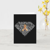 Overlevende Superheld van Kinderkanker Kaart (Gele Bloem)