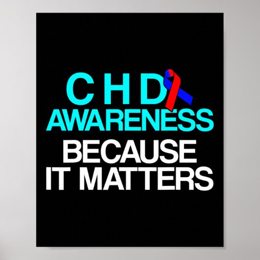 Overlevende van aangeboren hartafwijking CHD-strij Poster (Voorkant)