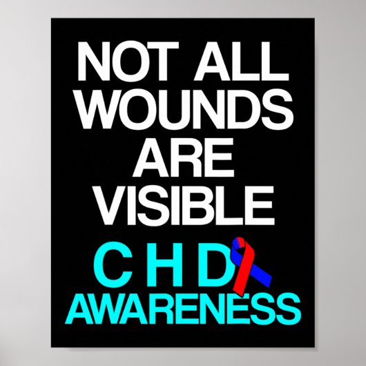 Overlevende van aangeboren hartafwijking CHD-strij Poster (Voorkant)