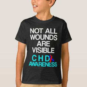 Overlevende van aangeboren hartafwijking CHD-strij T-shirt
