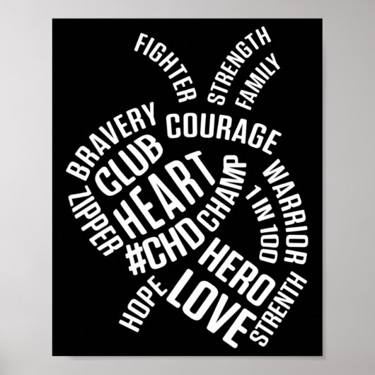 Overlevende van aangeboren hartafwijking Hart Chd Poster (Voorkant)