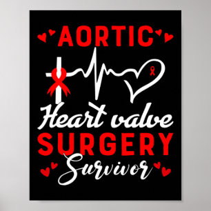 Overlevende van aortaklepoperatie Hartziekte Poster