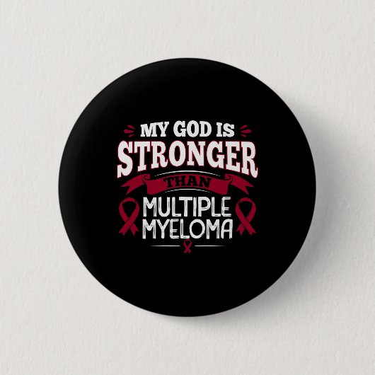 Overlevende van bloedkanker - Multiple Myeloma-bew Ronde Button 5,7 Cm (Voorkant)