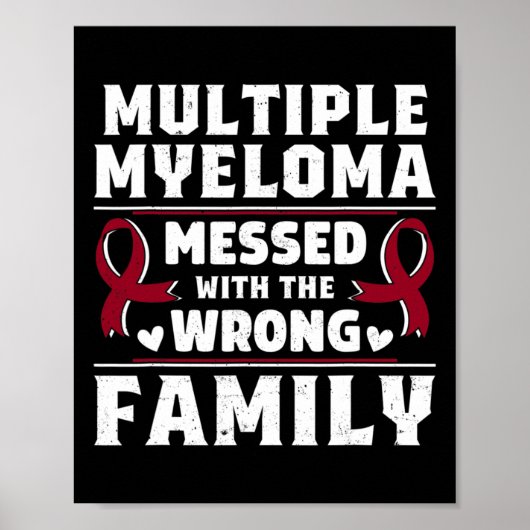 Overlevende van bloedkanker Plasma-celmyeloom bewu Poster (Voorkant)