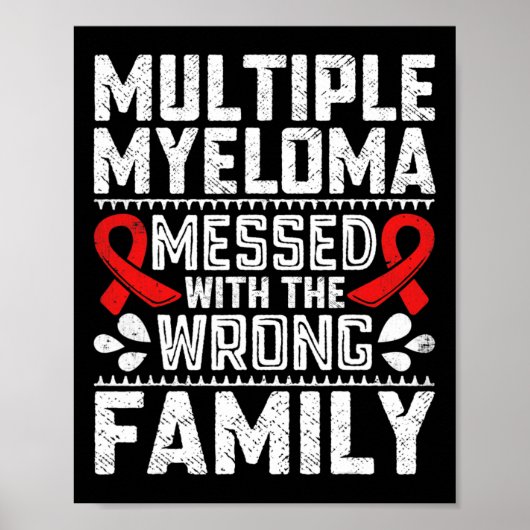 Overlevende van bloedkanker Plasma-celmyeloom bewu Poster (Voorkant)