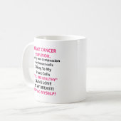 Overlevende van borstkanker koffiemok (Voorkant links)