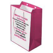 Overlevende van borstkanker medium cadeauzakje (Achterkant Gekanteld)