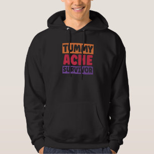 Overlevende van buikpijn Retro vintage 1 Hoodie
