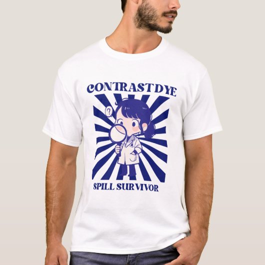 Overlevende van contrastkleurstof lekkage t-shirt (Voorkant)