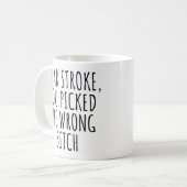 Overlevende van een beroerte koffiemok (Voorkant links)