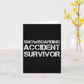 overlevende van een snowboardongeval kaart (Gele Bloem)