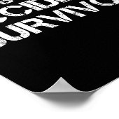 overlevende van een snowboardongeval poster (Hoek)