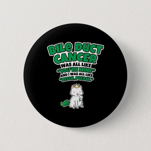 Overlevende van galwegkanker - bewustwording van g ronde button 5,7 cm (Voorkant)