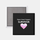 Overlevende van hartaanval na open hartoperatie magneet (Voorkant / Achterkant)