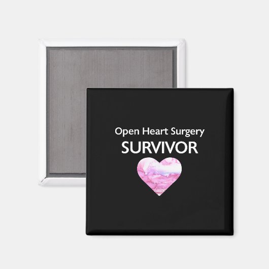 Overlevende van hartaanval na open hartoperatie magneet (Voorkant / Achterkant)