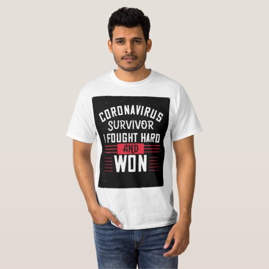 Overlevende van het coronavirus - t-shirt (Voorkant volledig)
