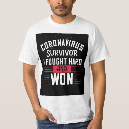 Overlevende van het coronavirus - t-shirt (Voorkant)