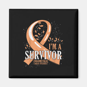 Overlevende van kanker Perzik Ribbon Endometriumka Magneet