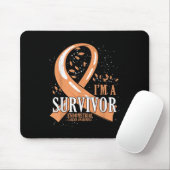 Overlevende van kanker Perzik Ribbon Endometriumka Muismat (Met muis)