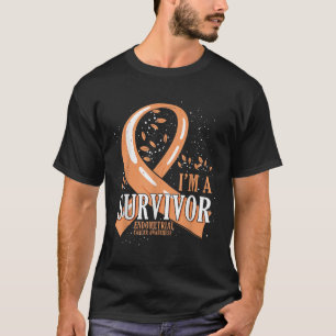 Overlevende van kanker Perziklint Baarmoederkanker T-shirt